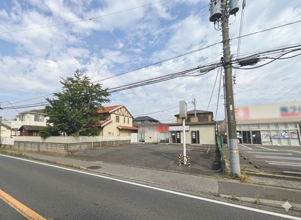 白井市富士　木下街道沿い　ロードサイド店舗用地　100坪