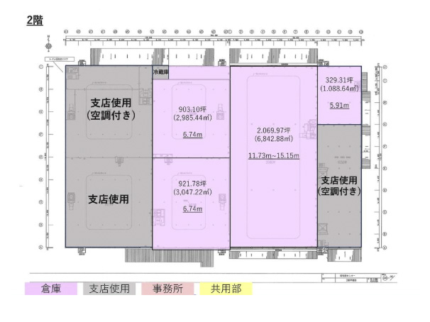 貸倉庫　国道16号至近、敷地1.6万坪の圧倒的キャパシティ。EC・消費財物流を支えるメガ拠点　柏市藤ヶ谷　2階