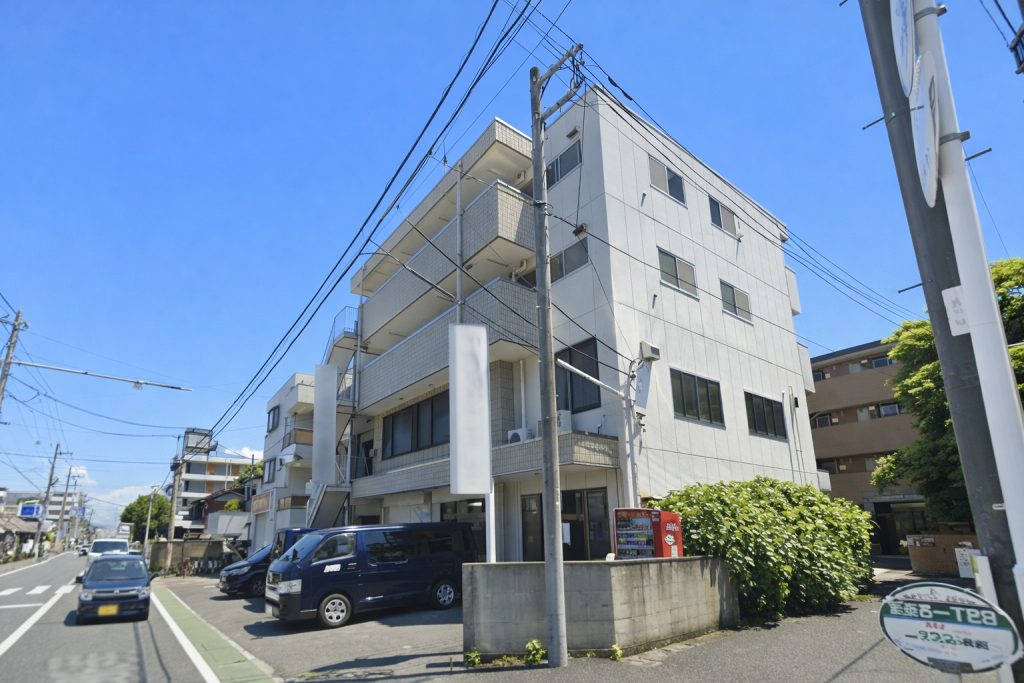 自社ビルとして使い乍ら、家賃収入も期待できる一棟ビル。総武線　津田沼