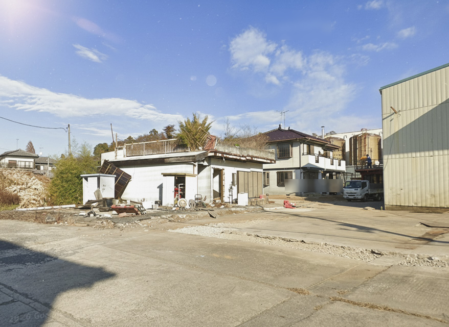 売倉庫・作業場・住宅　流山街道沿い　土地733坪　離れ