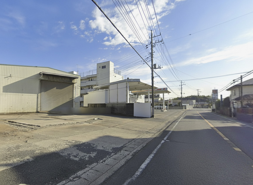 売倉庫・作業場・住宅　流山街道沿い　土地733坪　前面道路