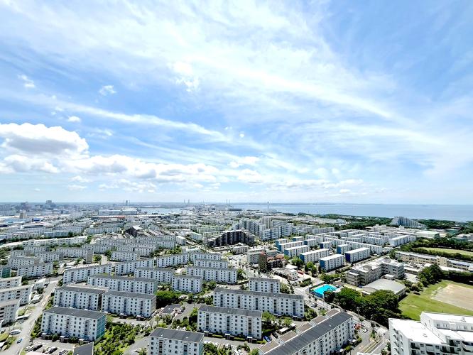 区分マンション 3LDK 30階最上階 千葉市美浜区高洲3丁目 眺望
