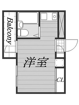 新検見川5分　RC5階建全28戸の一棟収益マンション　千葉市花見川区南花園2丁目　間取図１