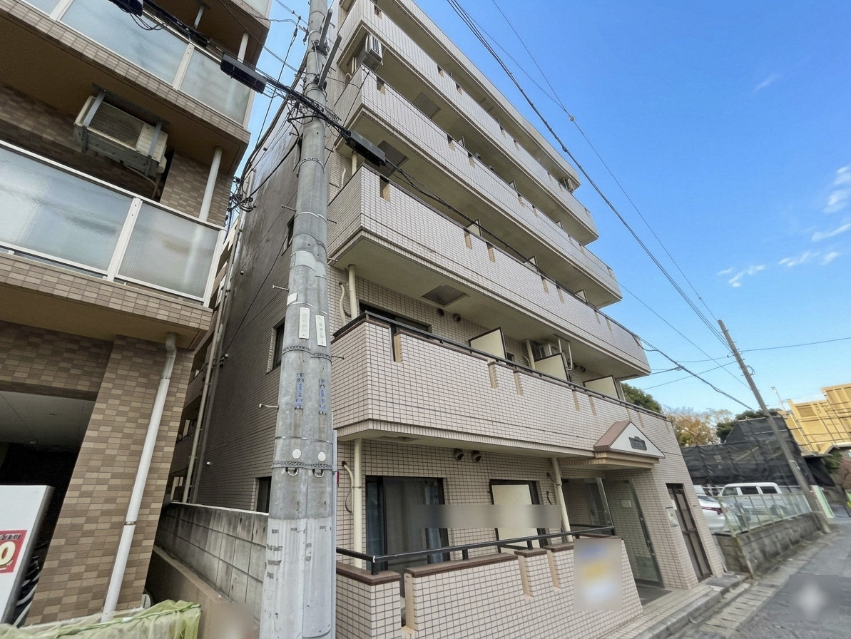 新検見川5分　RC5階建全28戸の一棟収益マンション　千葉市花見川区南花園2丁目　反対側からの斜