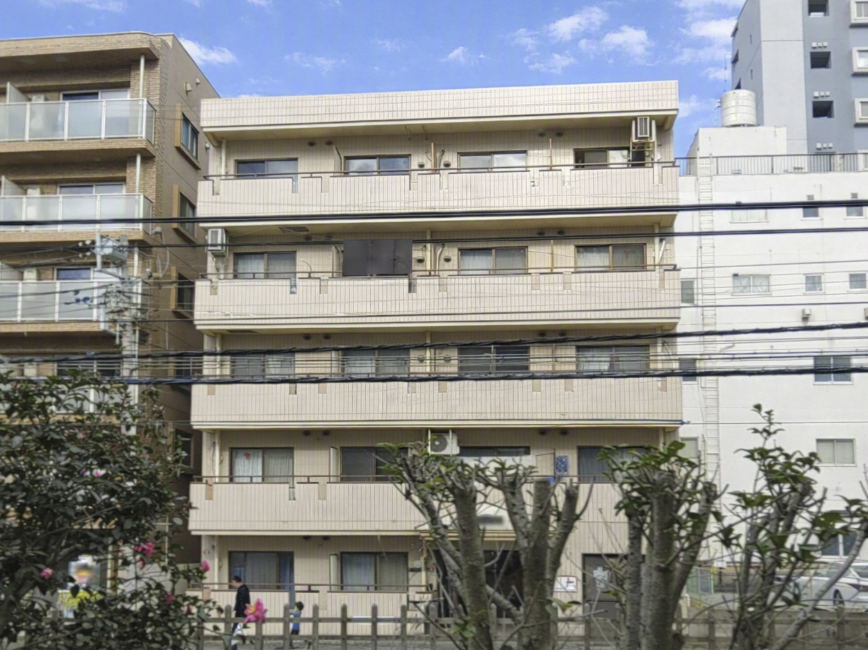 新検見川5分　RC5階建全28戸の一棟収益マンション　千葉市花見川区南花園2丁目　正面
