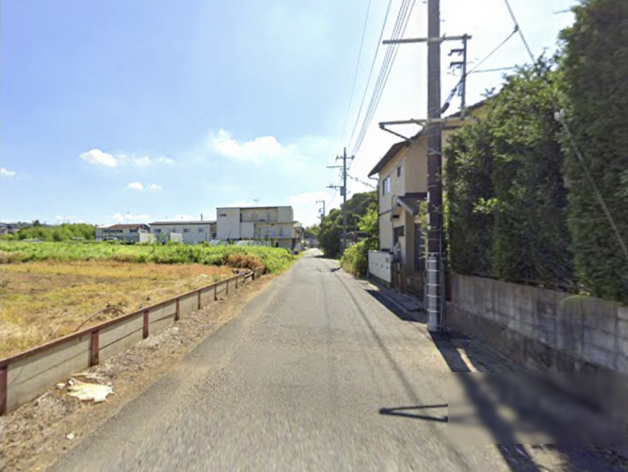 【外環1.5km】松戸市秋山の貸地200坪(660㎡)車両・資材置場に最適 前面道路