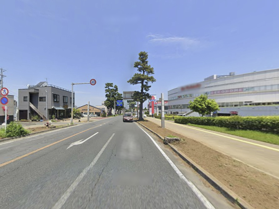 一棟貸店舗 S造2階建 121㎡ 四街道駅徒歩7分 前面道路