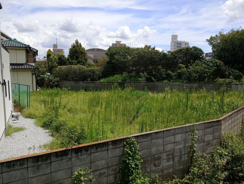 大型アパート用地 195坪 千住桜木1丁目 西から