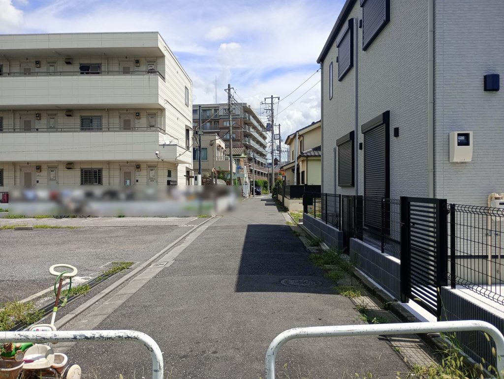 大型アパート用地 195坪 千住桜木1丁目 前面道路
