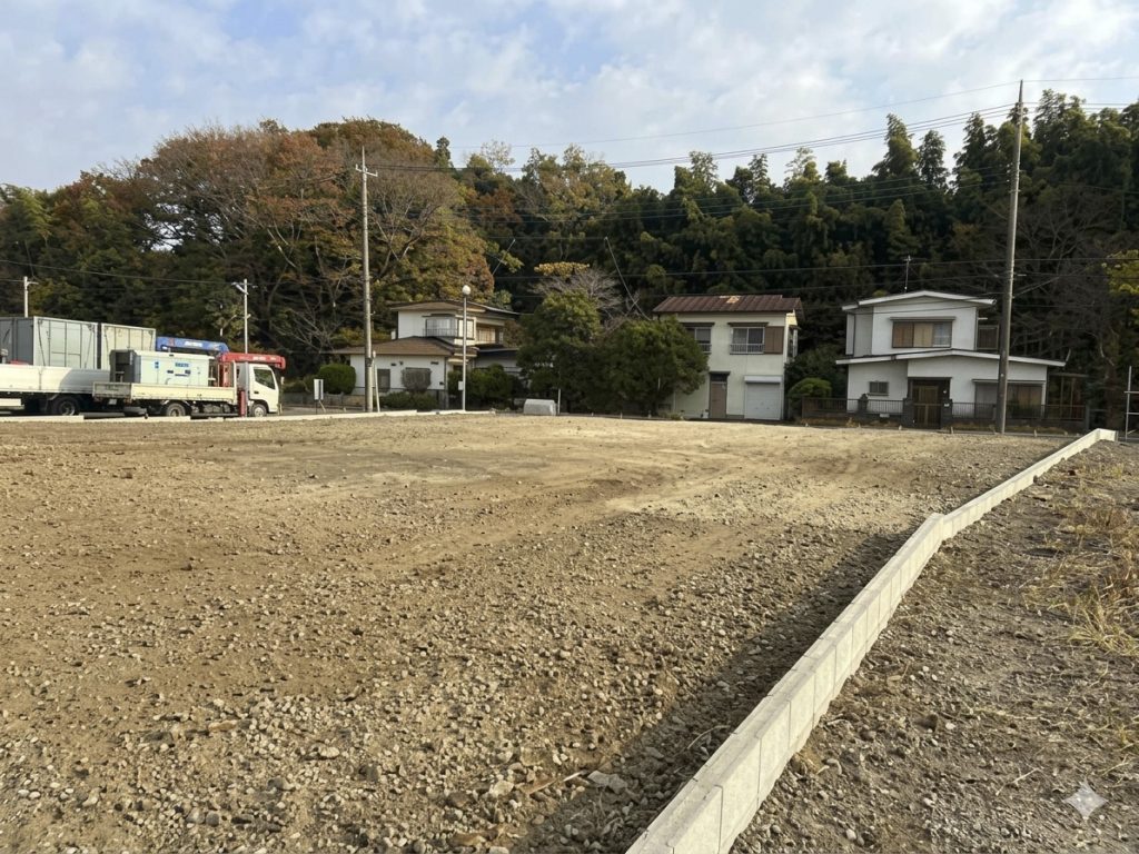 資材置場・車両置場 鎌ヶ谷市佐津間 奥から