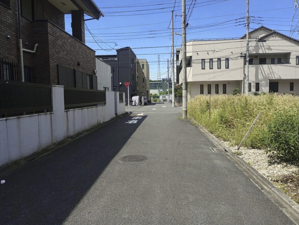 住宅用地 六町駅徒歩2分 足立区六町3丁目 前面道路