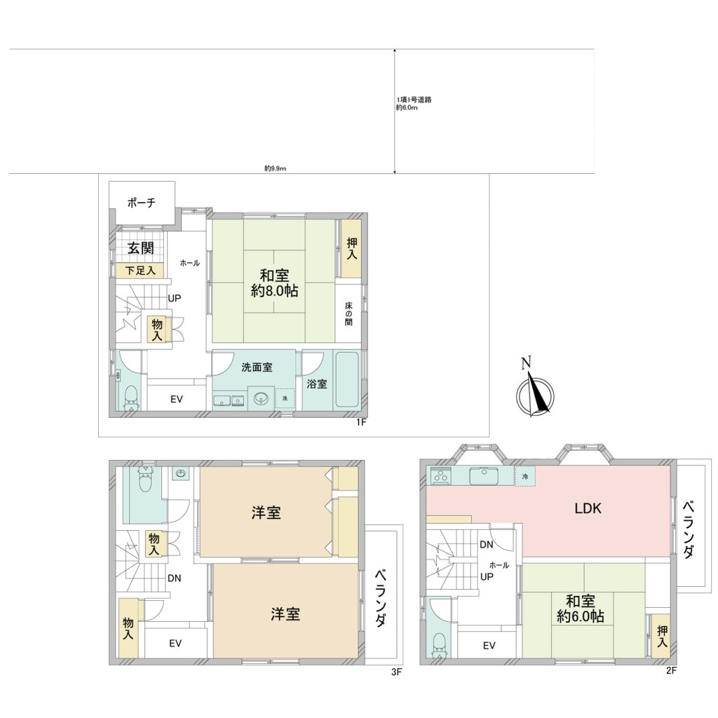 中古住宅 4LDK 江戸川区一之江7丁目 間取図
