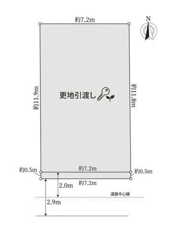 自社ビル用地 錦糸町駅徒歩6分 26坪 商業 更地渡し 墨田区太平1丁目 地形図