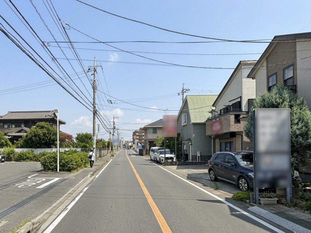 売店舗付住宅 鎌ヶ谷市東中沢1丁目 前面道路