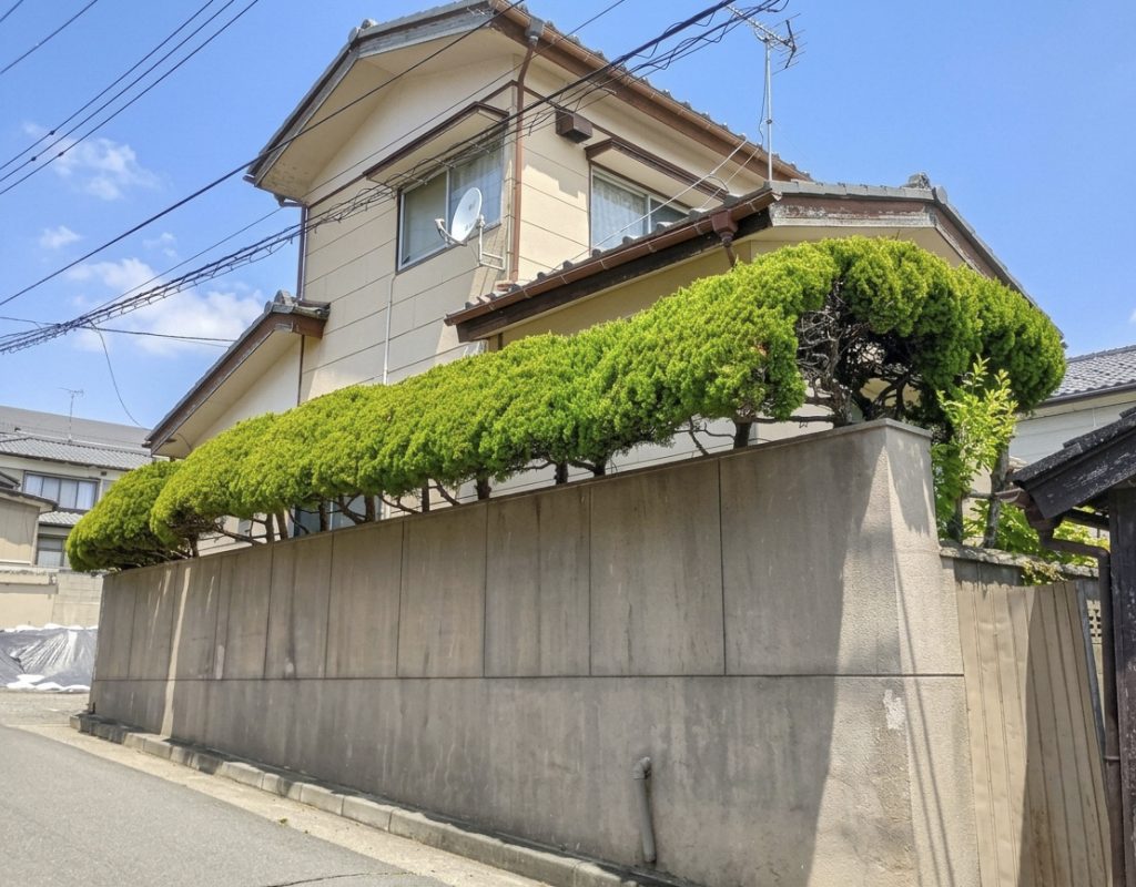 住宅用地　新潟市西区青山新町　南西側から