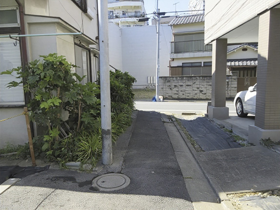 住宅用地　43.97㎡　　葛飾区金町2丁目　前面道路