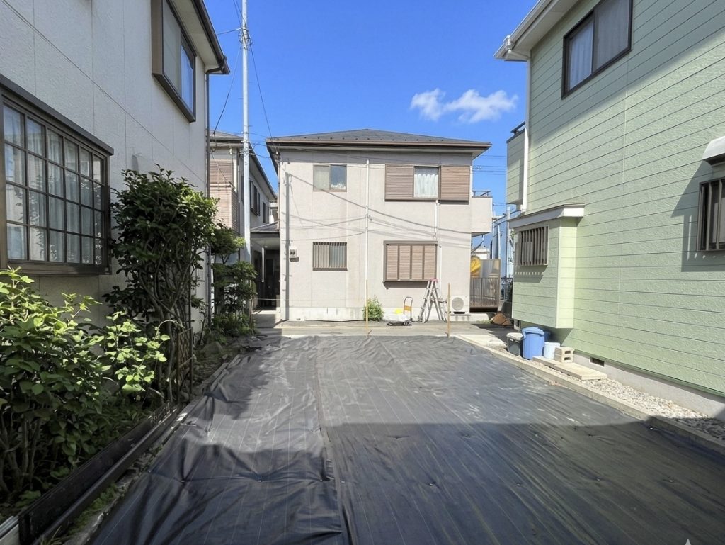 住宅用地　43.97㎡　　葛飾区金町2丁目　奥からの画