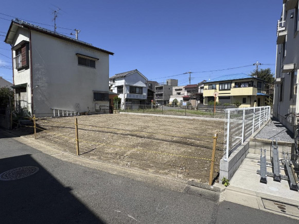 住宅用地　南道路　更地　葛西駅徒歩12分　建築条件なし　江戸川区東葛西2丁目　斜
