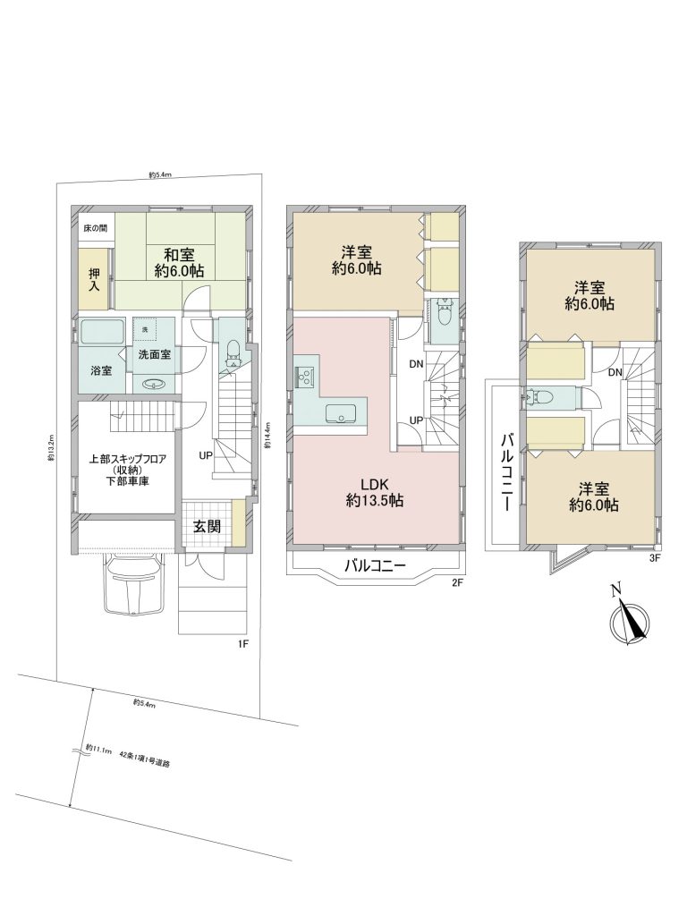 中古住宅　江戸川区南小岩4丁目　間取図