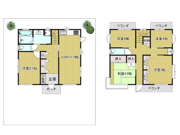 中古住宅 市川市国府台5丁目 間取図