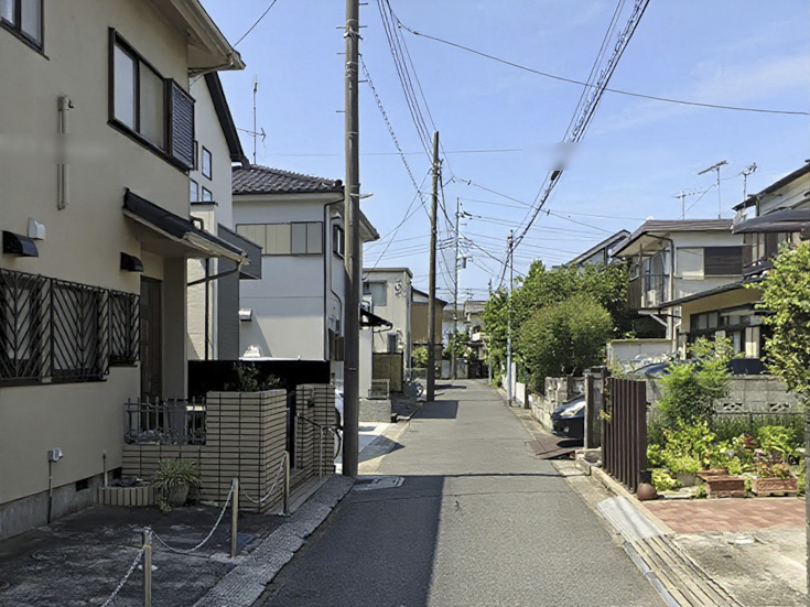 中古住宅 市川市国府台5丁目 前面道路