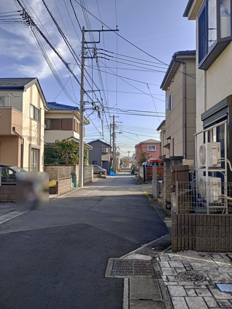 新築住宅　1SLDK　市川市国分1丁目　前面道路