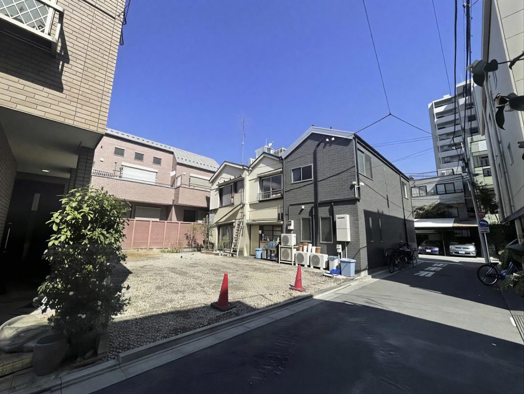 住宅用地 台東区千束4丁目 逆斜めから