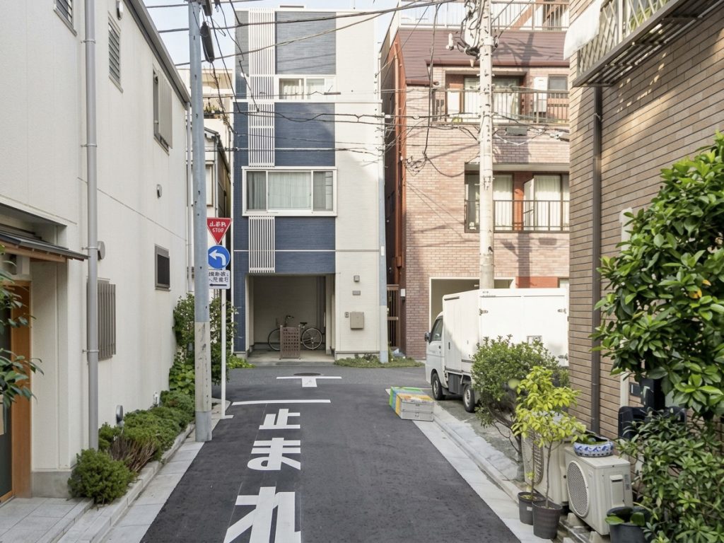 住宅用地 台東区千束4丁目 前面道路2