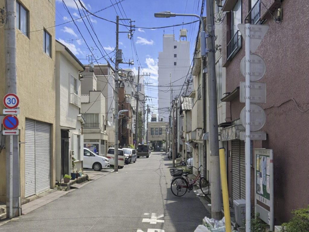 ビル用地 台東区 今戸2丁目 南前面道路