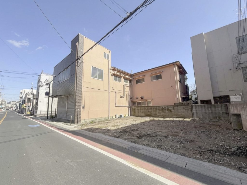 事業用地 31坪 近商 80/200 8.7m公道 京成稲毛駅徒歩2分 前面道路