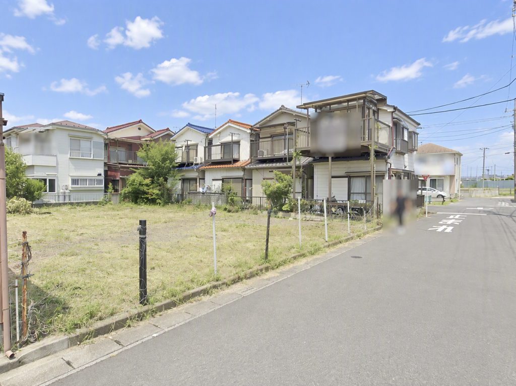 住宅用地 全2区画 132㎡ 6m公道面 整形地 更地 市川市本北方2丁目 前面道路