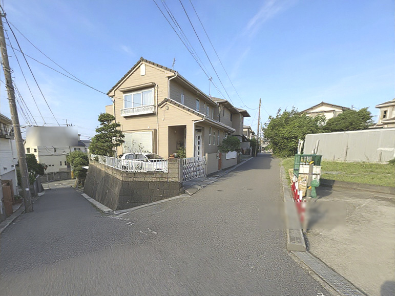 住宅用地 52坪 南4m公道 間口17.8m 更地 調整 船橋市三咲6丁目 遠景