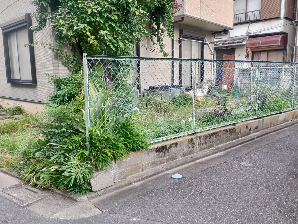住宅用地 小岩駅徒歩5分 45坪 江戸川区西小岩1丁目 南境界付近