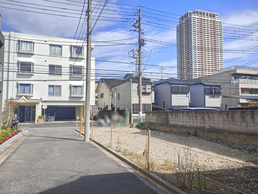 戸建用地 市川南4丁目 私道から
