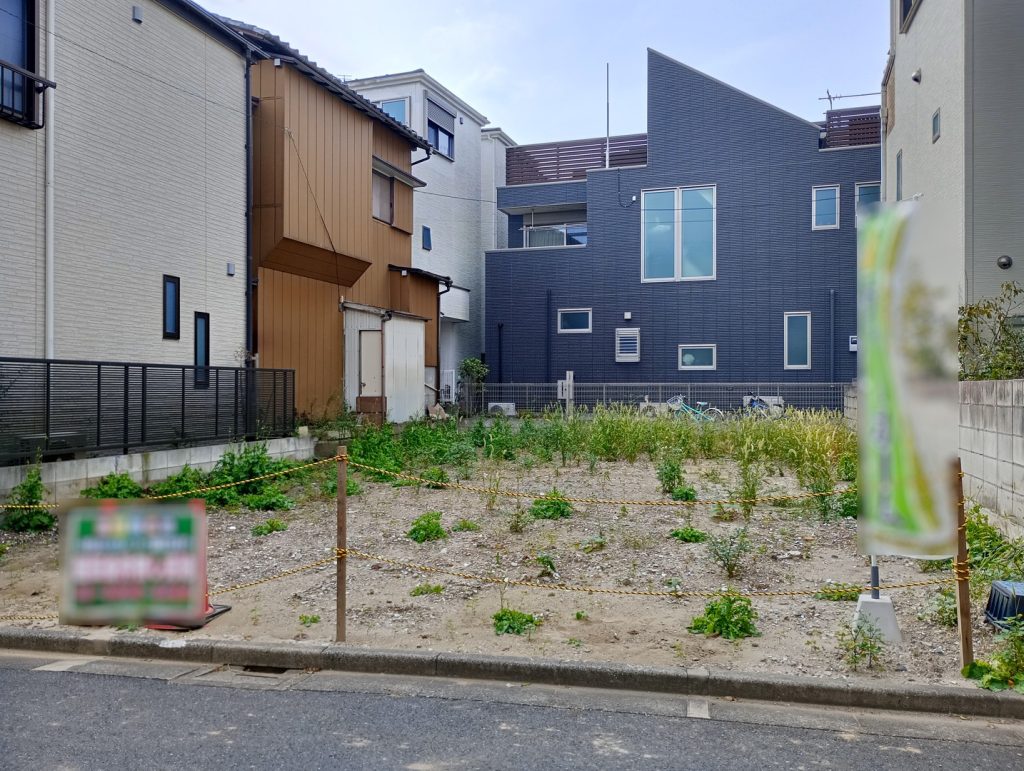 住宅用地 更地 江戸川区東小松川4丁目 全景