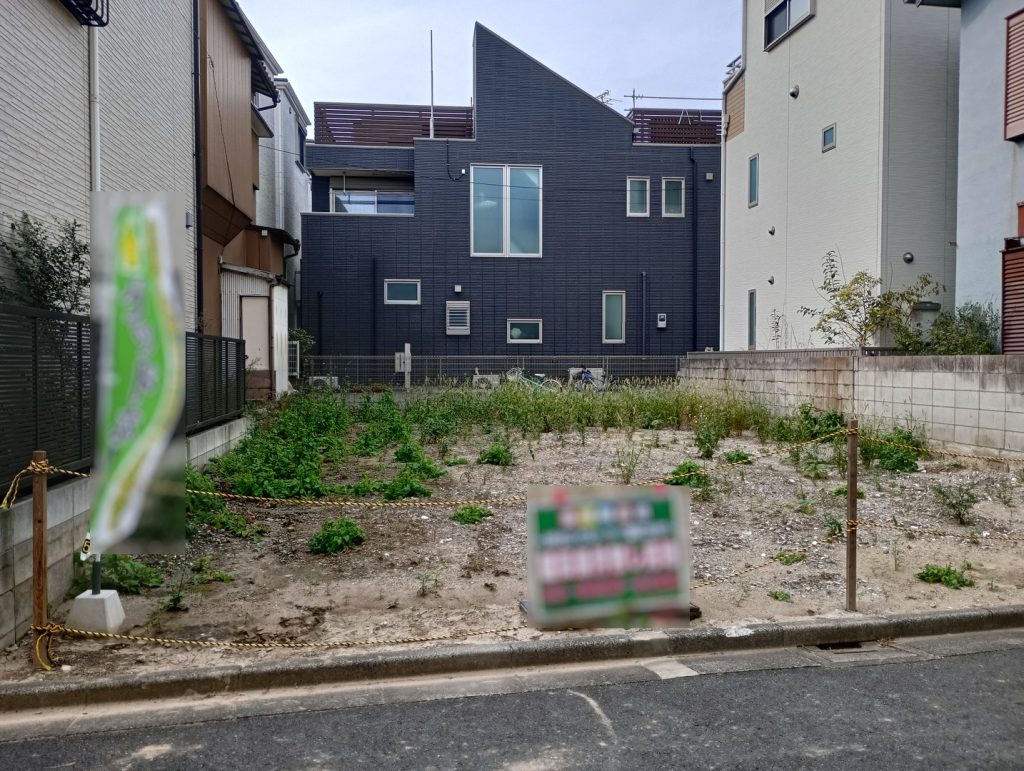 住宅用地　更地　江戸川区東小松川4丁目　正面