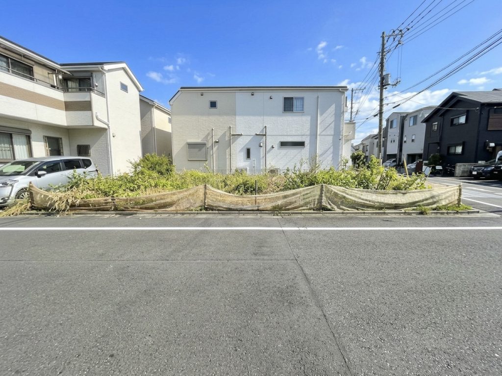 住宅用地 南西角地 江戸川区大杉4丁目 正面