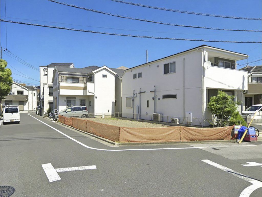 住宅用地 南西角地 江戸川区大杉4丁目 全景
