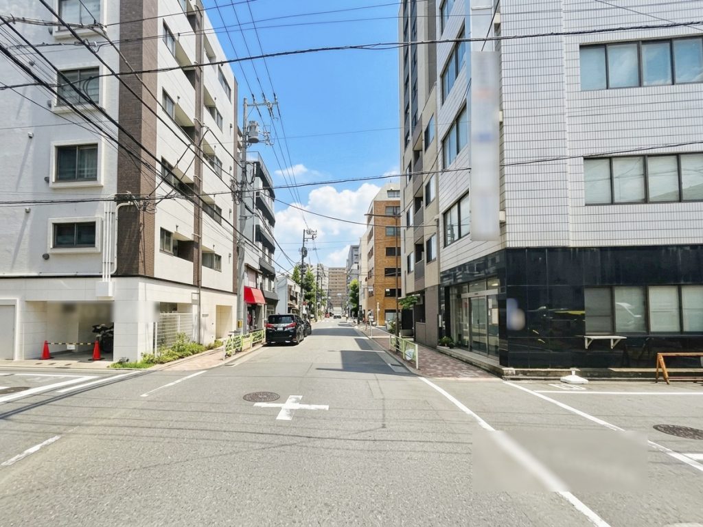 事業用地　58.9㎡台東区台東3丁目　前面道路